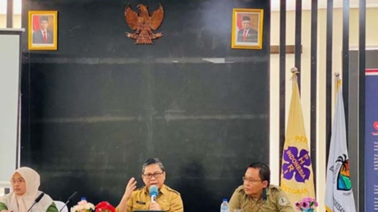 Dinas Pariwisata Provinsi Gorontalo, menggelar pertemuan bersama unsur terkait, dalam rangka mematangkan pelaksanaan International Maleo’s Day pada November 2023. (ANTARA/Susanti Sako)