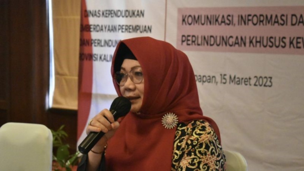 Kepala Dinas Kependudukan, Pemberdayaan Perempuan dan Perlindungan Anak (DKP3A) Provinsi Kalimantan Timur, Noryani Sorayalita (ANTARA/HO-Diskominfo Kaltim)