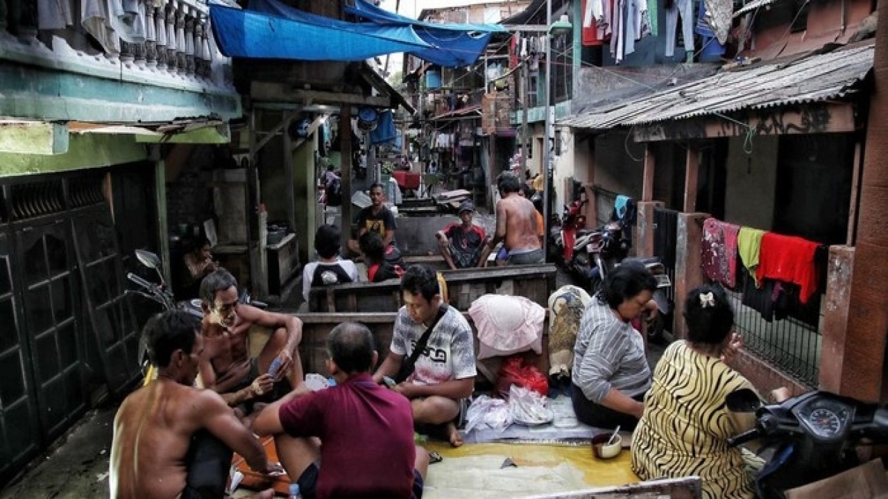 Permukiman penduduk di Johar, Jakarta Pusat. (Detikcom)