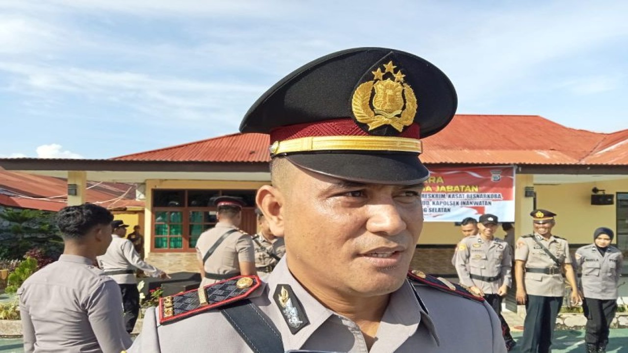 Kasat Narkoba Polres Sorong Selatan Ipda Thomas Sabon. ANTARA/HO-Polres Sorong Selatan
