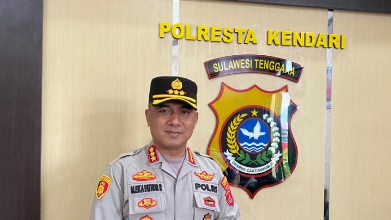Kapolresta Kendari Kombes Pol Muhammad Eka Fathurrahman. (Antara/La Ode Muh Deden Saputra)