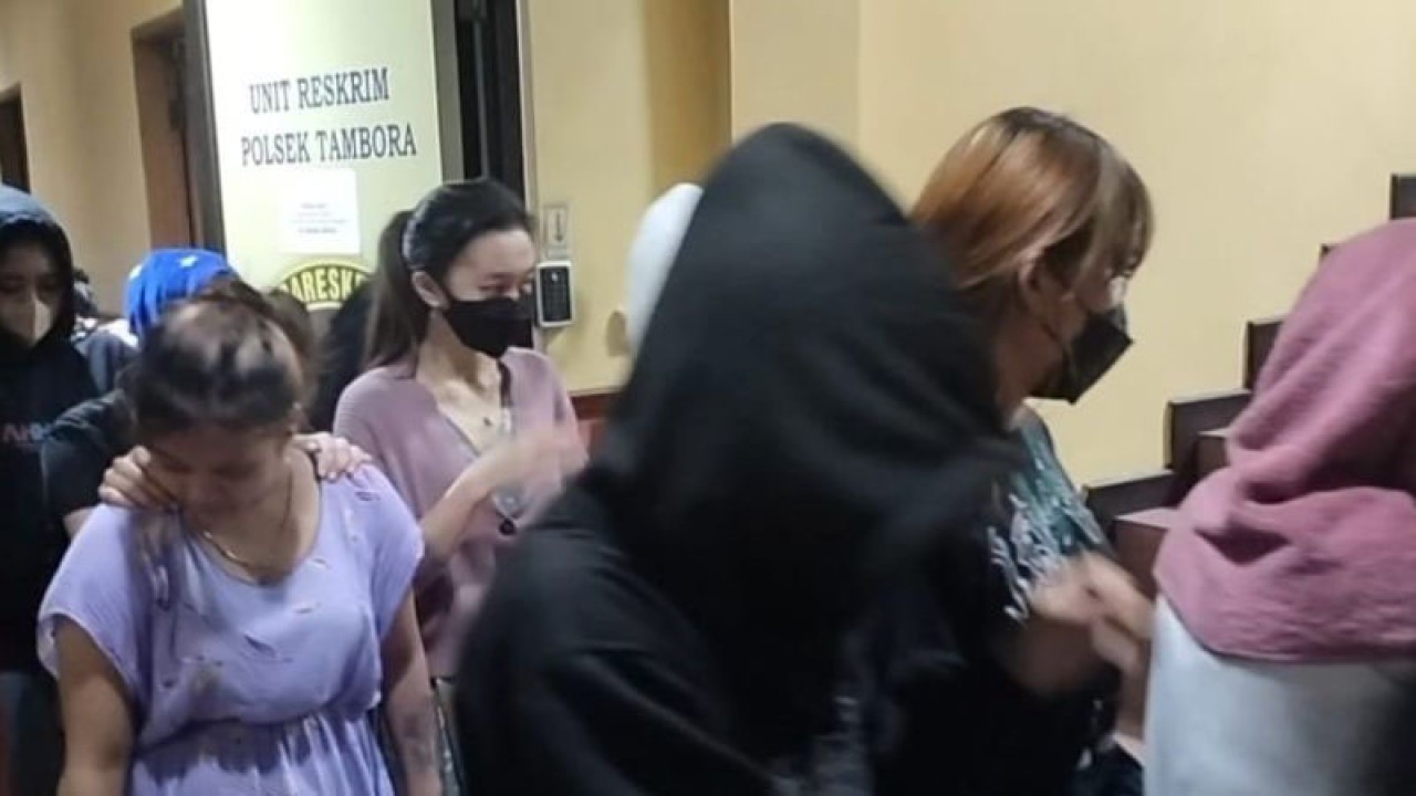 PSK yang disekap saat dibawa ke Polsek Tambora, Kamis (16/3/2023) ANTARA / Ho Polsek Tambora