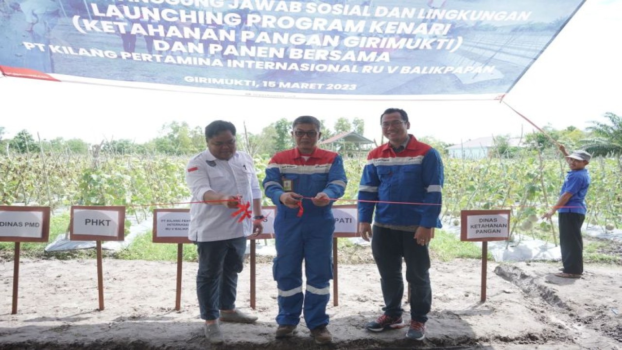 PT KPI Unit Balikpapan, Kalimatan Timur, luncurkan Program Ketahanan pangan Desa Girimukti (Kenari) Kecamatan Penajam, Kabupaten Penajam Paser Utara (ANTARA/HO)