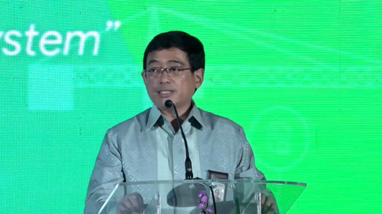 Direktur Utama PT PII Wahid Sutopo dalam acara "Innovative Financing in Unity (INFINITY)" yang dipantau secara daring di Jakarta, Rabu (1/3/2023). ANTARA/Agatha Olivia Victoria