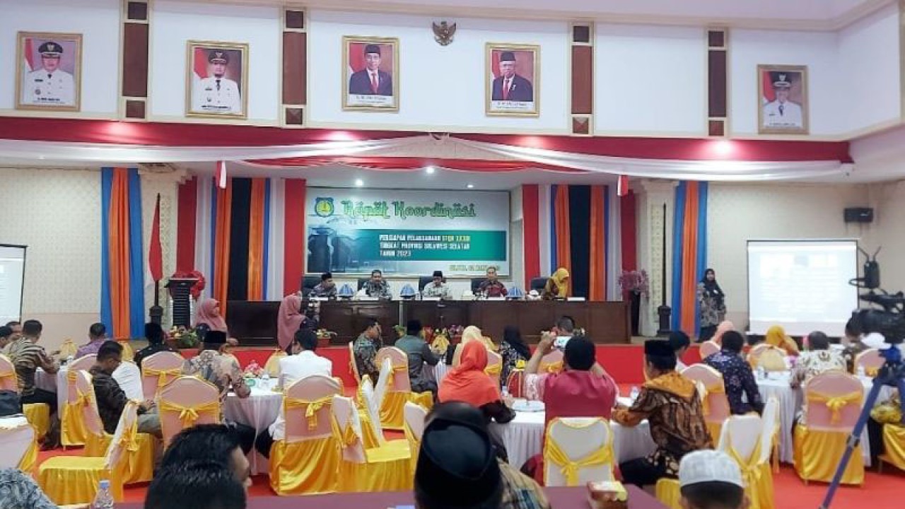 Suasana rapat koordinasi pelaksanaan STQH XXXIII tingkat Provinsi Sulawesi Selatan Tahun 2023 di Kabupaten Kepulauan Selayar, Kamis (2/3/2023). ANTARA/HO/Kemenag Sulsel
