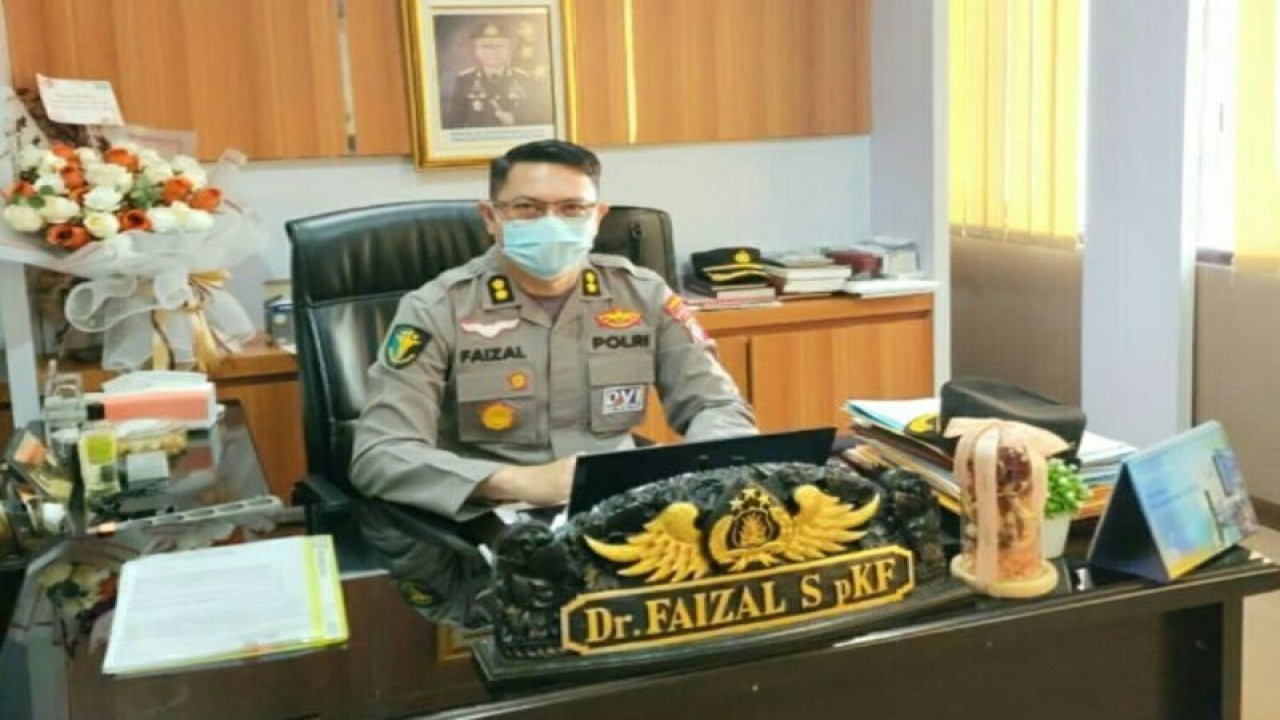 Kepala Rumah Sakit Bhayangkara Tingkat III Manado AKBP dr. M. Faizal Zulkarnaen, Sp. KF, M.H.Kes. ANTARA/HO- Humas Polda Sulut (1)