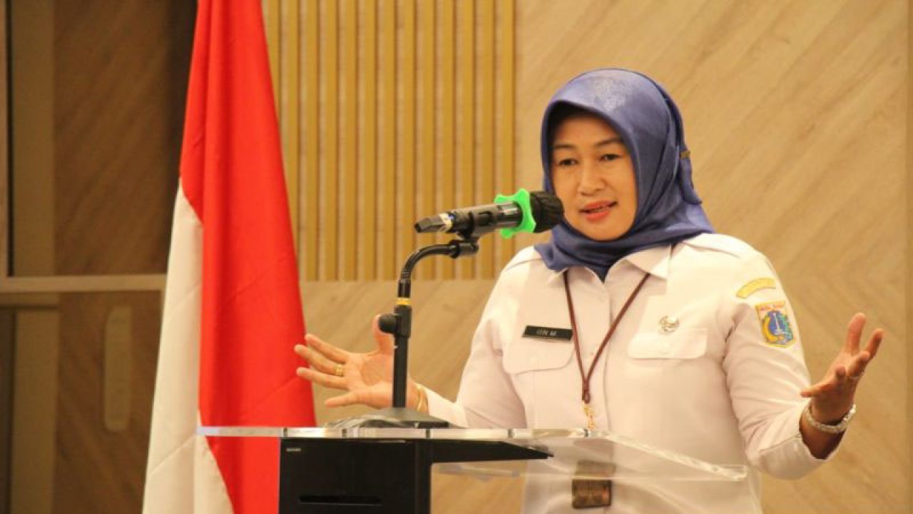 Sekretaris Kota Jakarta Barat, Iin Mutmainah saat ditemui di Hotel Haris Suits, Puri Mansion, Jakarta Barat, Rabu (8/3/2023). ANTARA/HO-Pemerintah Kota Jakarta Barat