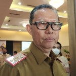 Sekretaris Daerah Provinsi Lampung Fahrizal Darminto saat memberi keterangan. ANTARA/Ruth Intan Sozometa Kanafi.-1680003520
