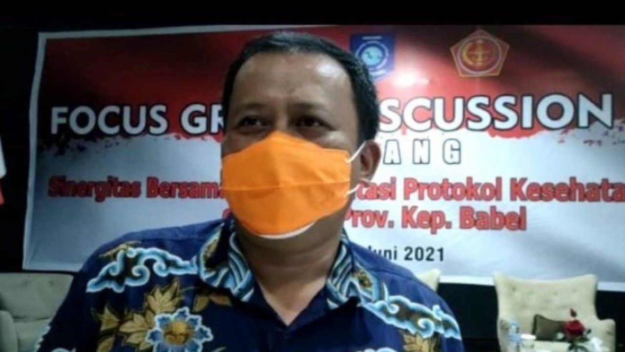 Sekretaris Satgas Penanganan COVID-19 Kepulauan Babel Mikron Antariksa (Aprionis/ANTARA)
