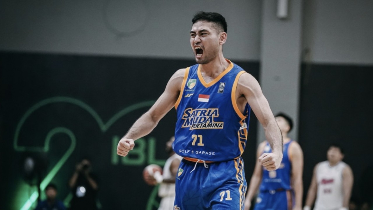 Selebrasi skuad Satria Muda