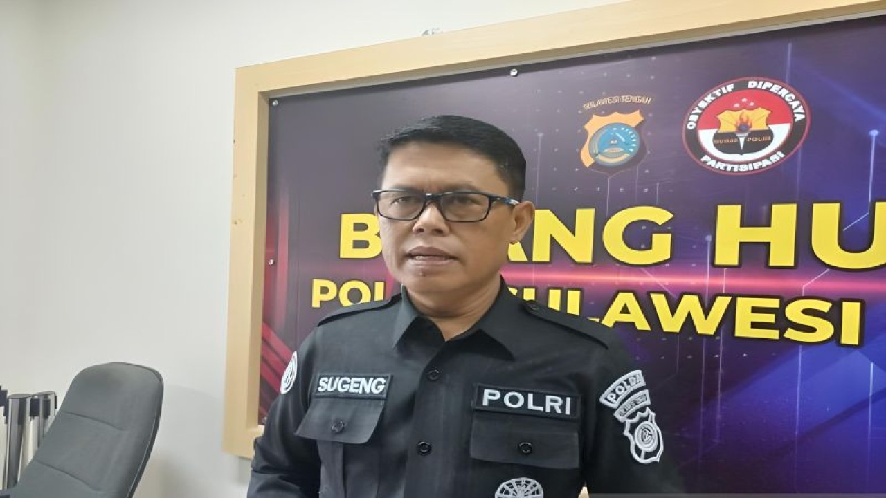 Kasubbid Penmas Bidhumas Polda Sulteng Kompol Sugeng Lestari. ANTARA/Kristina Natalia