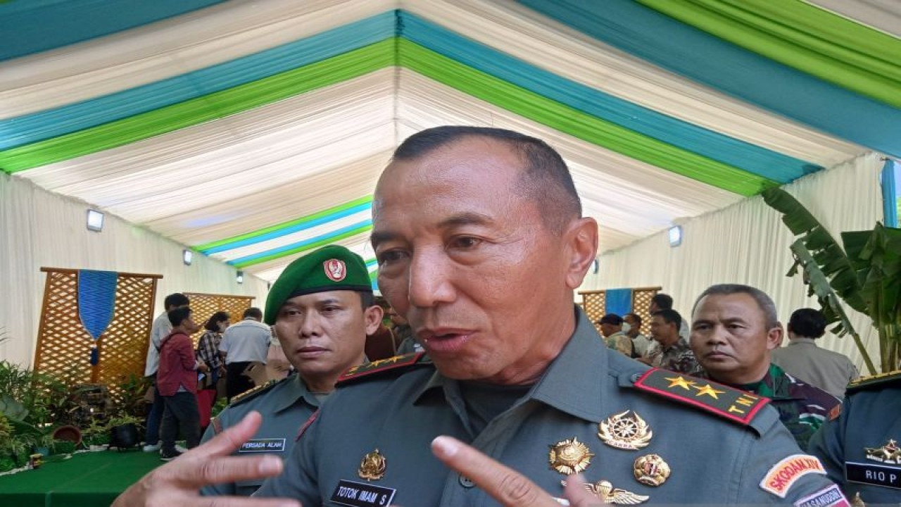 Pangdam XIV/Hasanuddin Mayjen TNI Totok Imam Santoso. Antara/ Suriani Mappong