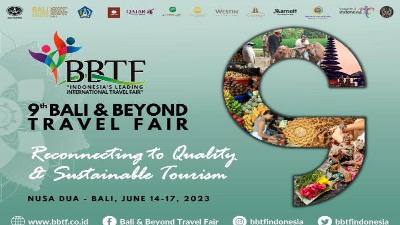 Flyer pelaksanaan Bali and Beyond Travel Fair (BBTF) yang akan digelar pada 14-17 Juni 2023 di Nusa Dua, Bali. ANTARA/HO-Panitia BBTF 2023.