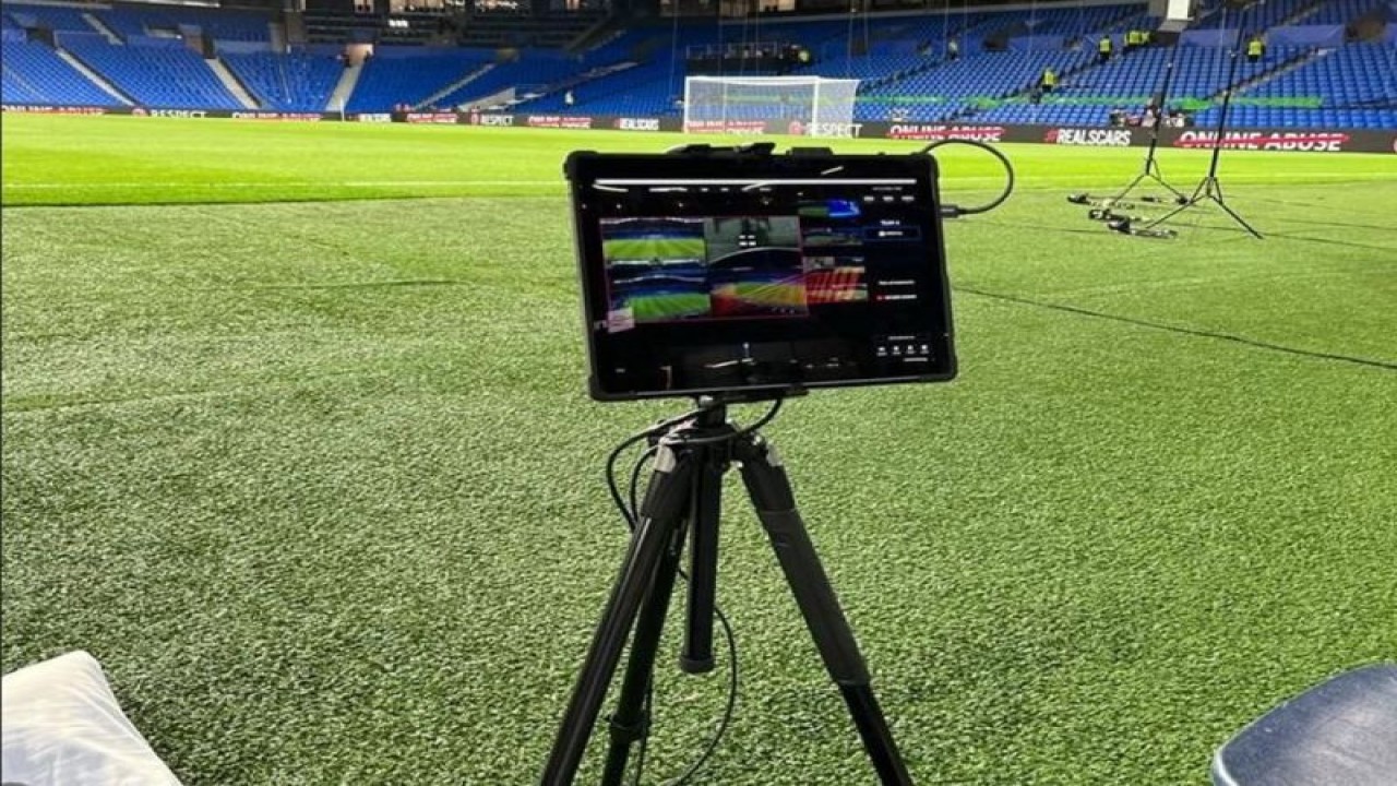 Inisiasi "Beyond Stats" dari LaLiga dan Microsoft yang menhadirkan layanan teknologi VRS pada pertandingan di LaLiga Matchday 27 dan 34. (ANTARA/HO/LaLiga)