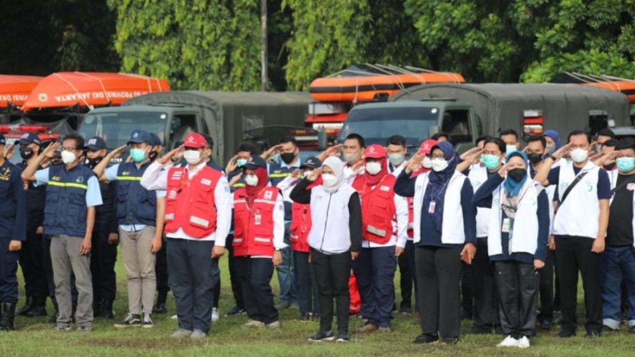Apel Siaga Kebakaran hutan dan lahana (Karhutla) di Jambi beberapa waktu lalu.(ANTARA/Nanang Mairiadi)
