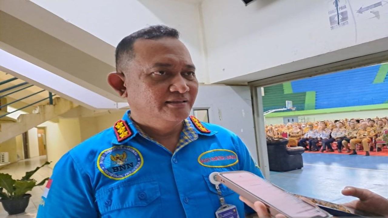 Kabid Pemberantasan Pencegahan Penyalahgunaan Narkotika BNN Provinsi Kepulauan Babel Kombes Pol. Dinar Winargo (ANTARA/Aprionis)