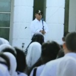 Bupati Lutim H Budiman pimpin apel pagi pasca Hari Raya Idul Fitri di Luwu Timur, Rabu, (27/4/2023).ANTARA/HO-Pemkab Lutim-1682503767