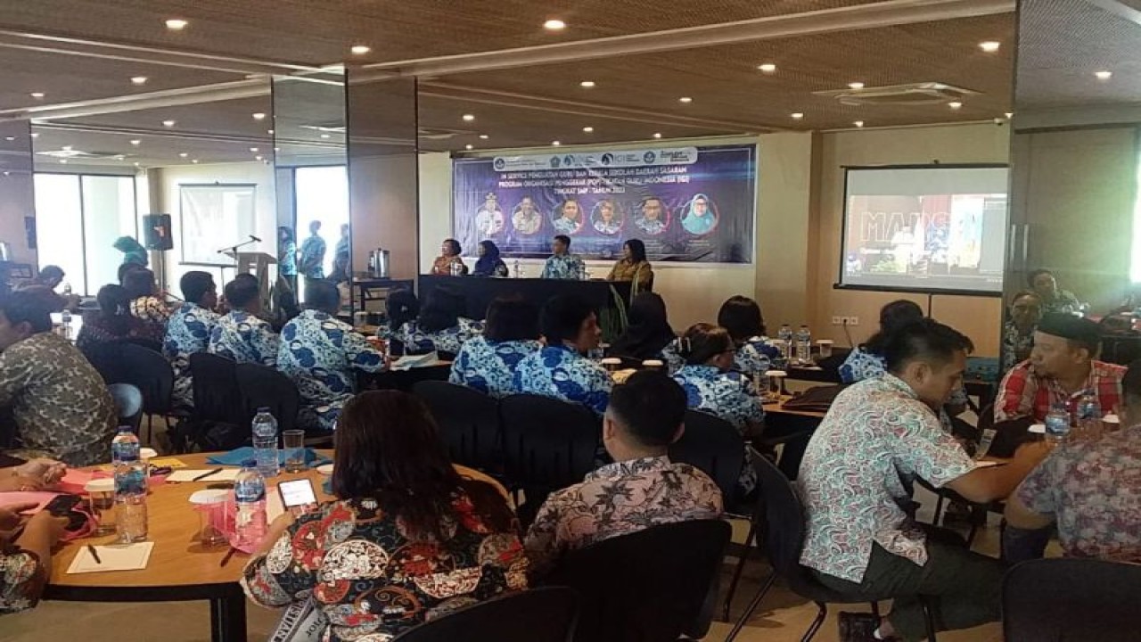 Para guru peserta Program Organisasi Penggerak tingkat SMP di Kabupaten Sangihe tahun 2023. ANTARA (1)