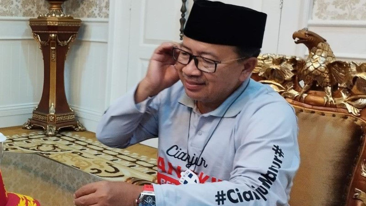 Bupati Kabupaten Cianjur, Jawa Barat, Herman Suherman.(ANTARA/Ahmad Fikri) (Ahmad Fikri)