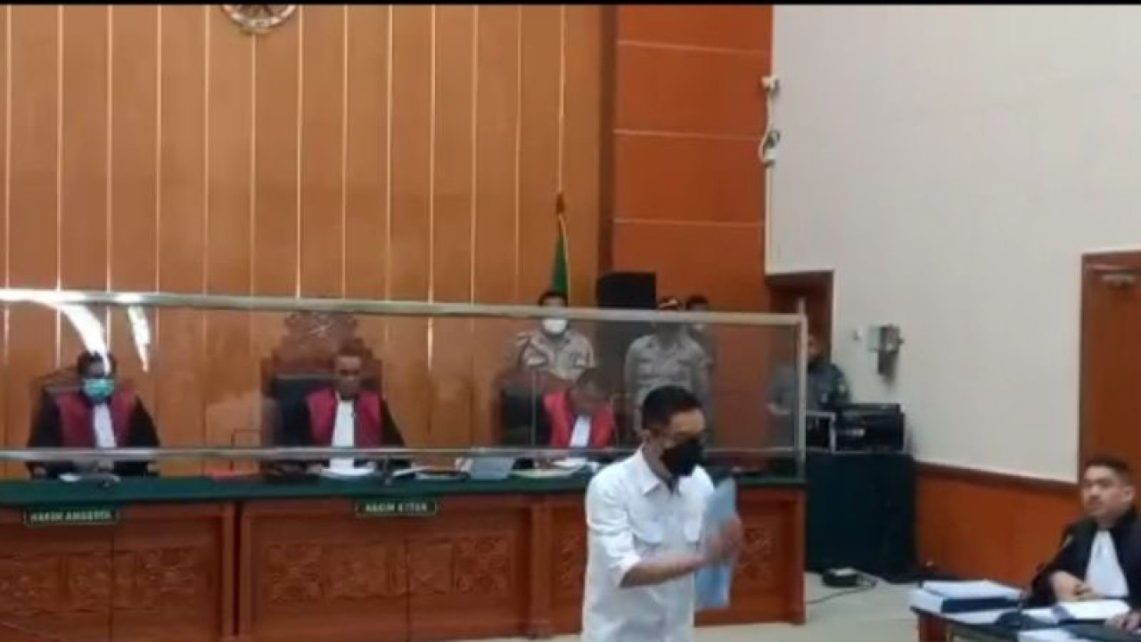 Dody Prawiranegara di Pengadilan Negeri (PN) Jakarta Barat, Rabu (5/4/2023). ANTARA / Walda