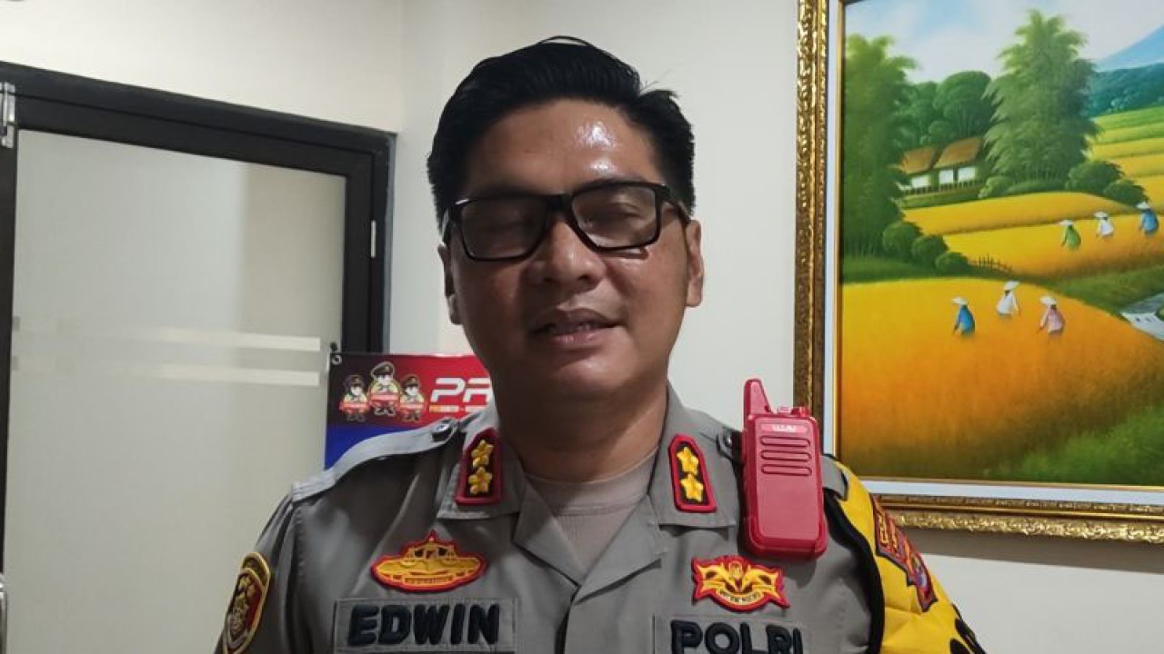 Kapolres Lampung Selatan AKBP Edwin (ANTARA/Riadi Gunawan)