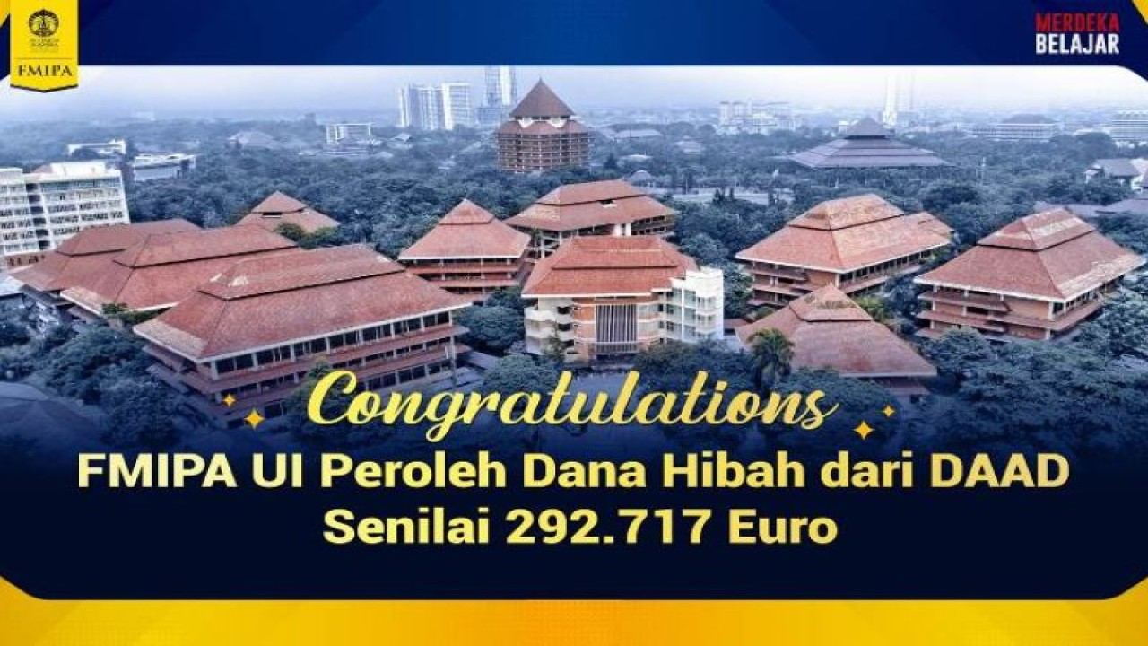 FMIAP UI peroleh dana hibah Rp5 miliar dari Jerman. (ANTARA/HO: Humas UI)