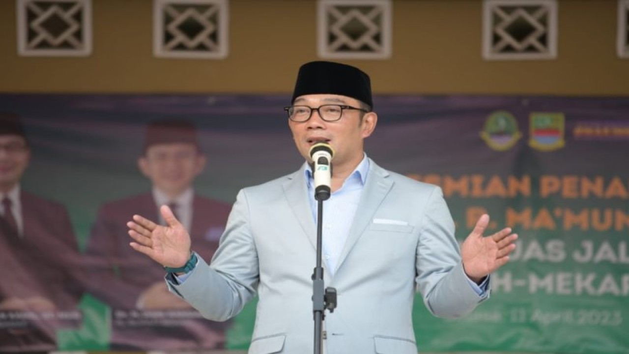 Gubernur Jawa Barat (Jabar) M Ridwan Kamil. (ANTARA/HO-Humas Pemda Jawa Barat)