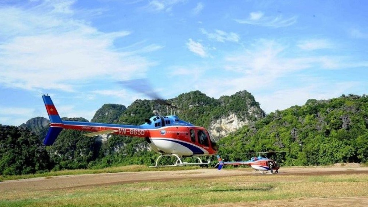 Ilustrasi. Helikopter Bell 505 yang jatuh ke laut di Vietnam membawa empat turis dengan seorang pilot. (Radio Suara Vietnam - VOV Internasional)
