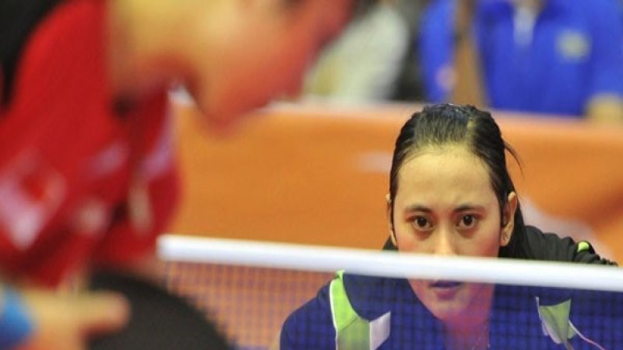 Ilustrasi. Atlet Tenis Meja (FOTO ANTARA/FANNY OCTAVIANUS)