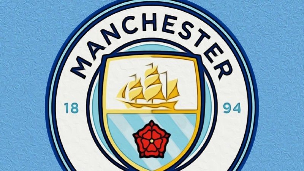 Ilustrasi logo klub Liga Premier Inggris, Manchester City. (ANTARA/Gilang Galiartha)