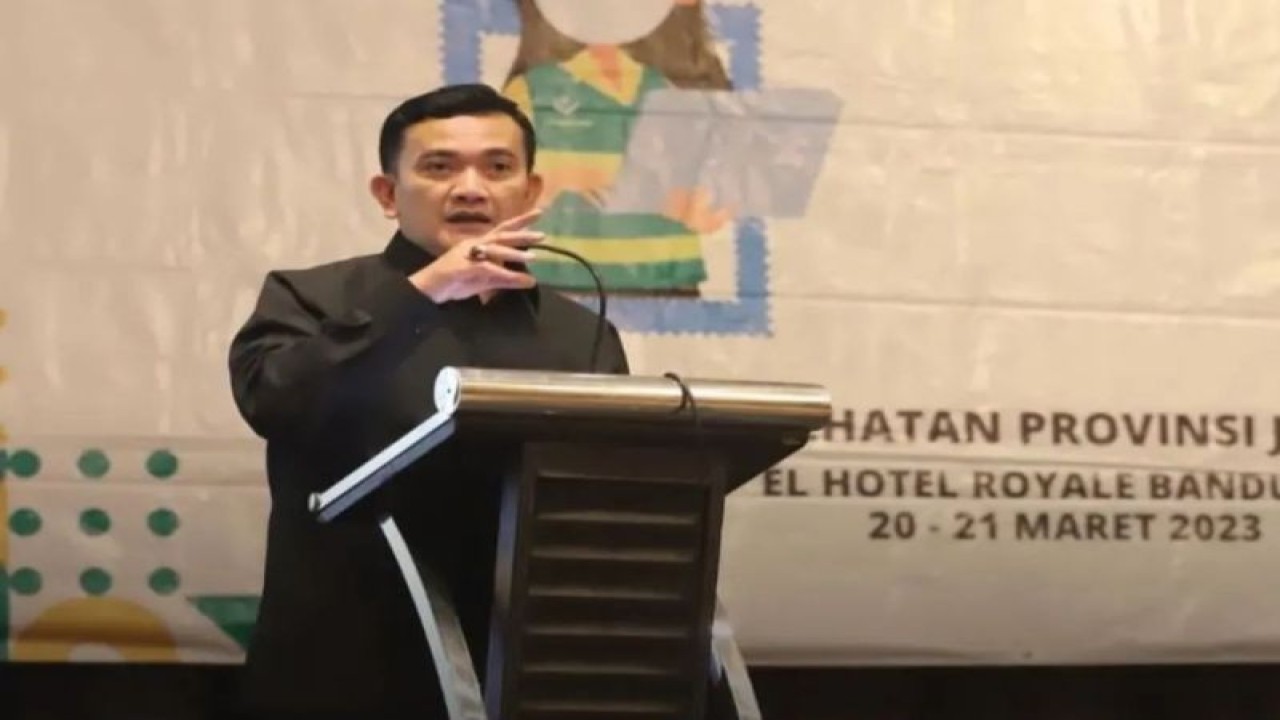 Ketua Tim Pelaksana Vaksinasi Polio di Jawa Barat, yang juga Asisten Pemerintahan dan Kesejahteraan Rakyat Sekda Provinsi Jawa Barat Dedi Supandi. (ANTARA/Instagram Dedi Supandi)