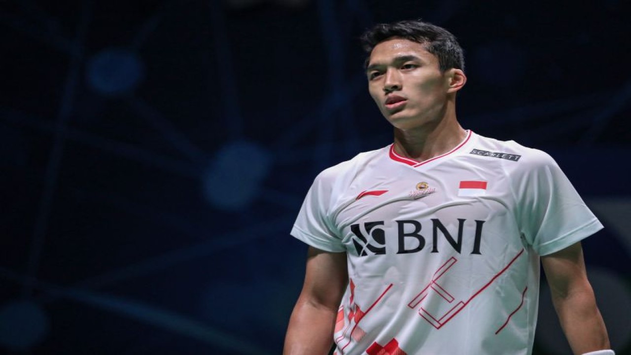 Pebulu tangkis tunggal putra Indonesia Jonatan Christie. (ANTARA/HO-PP PBSI)