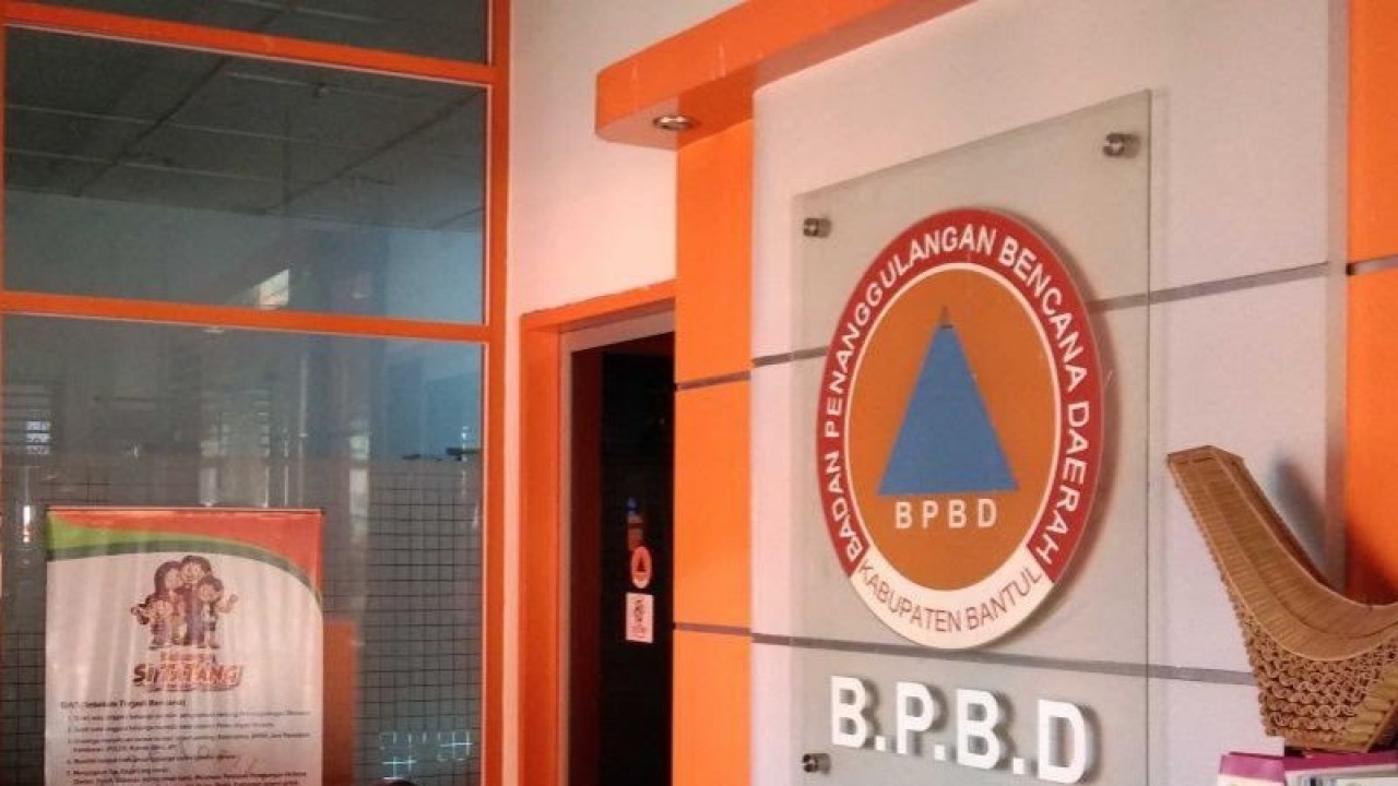 Kantor Badan Penanggulangan Bencana Daerah (BPBD) Kabupaten Bantul, Daerah Istimewa Yogyakarta. ANTARA/Hery Sidik