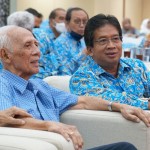 Koento Wibisono (kiri) saat berbincang dengan Jamal Wiwoho di Solo, beberapa waktu lalu. ANTARA/HO-Humas UNS-1681367495