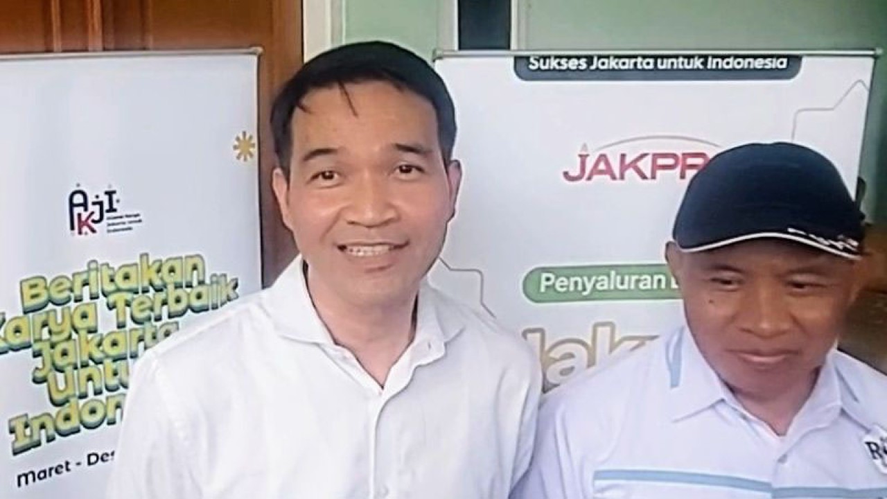 VP Corporate Secretary PT Jakarta Propertindo (Perseroda) Syachrial Syarief saat ditemui wartawan di Koja, Jakarta Utara, Kamis (6/4/2023). ANTARA/Abdu Faisal