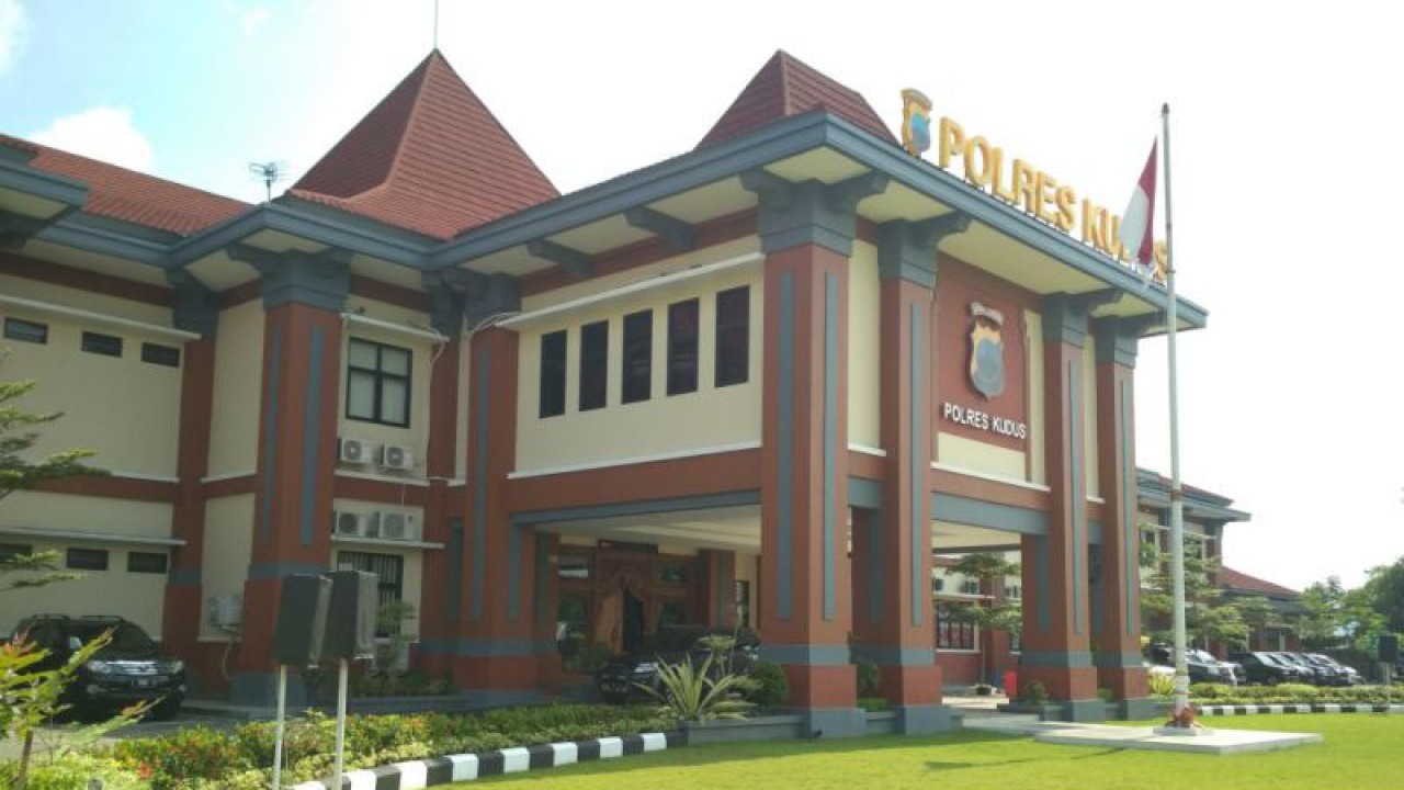 Markas Polres Kudus, Jawa Tengah. (ANTARA/Akhmad Nazaruddin Lathif)