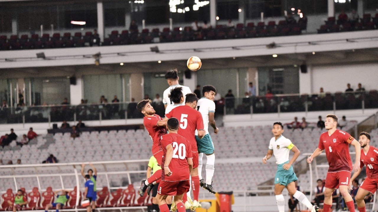 Laga Timnas Indonesia U-22 vs Lebanon