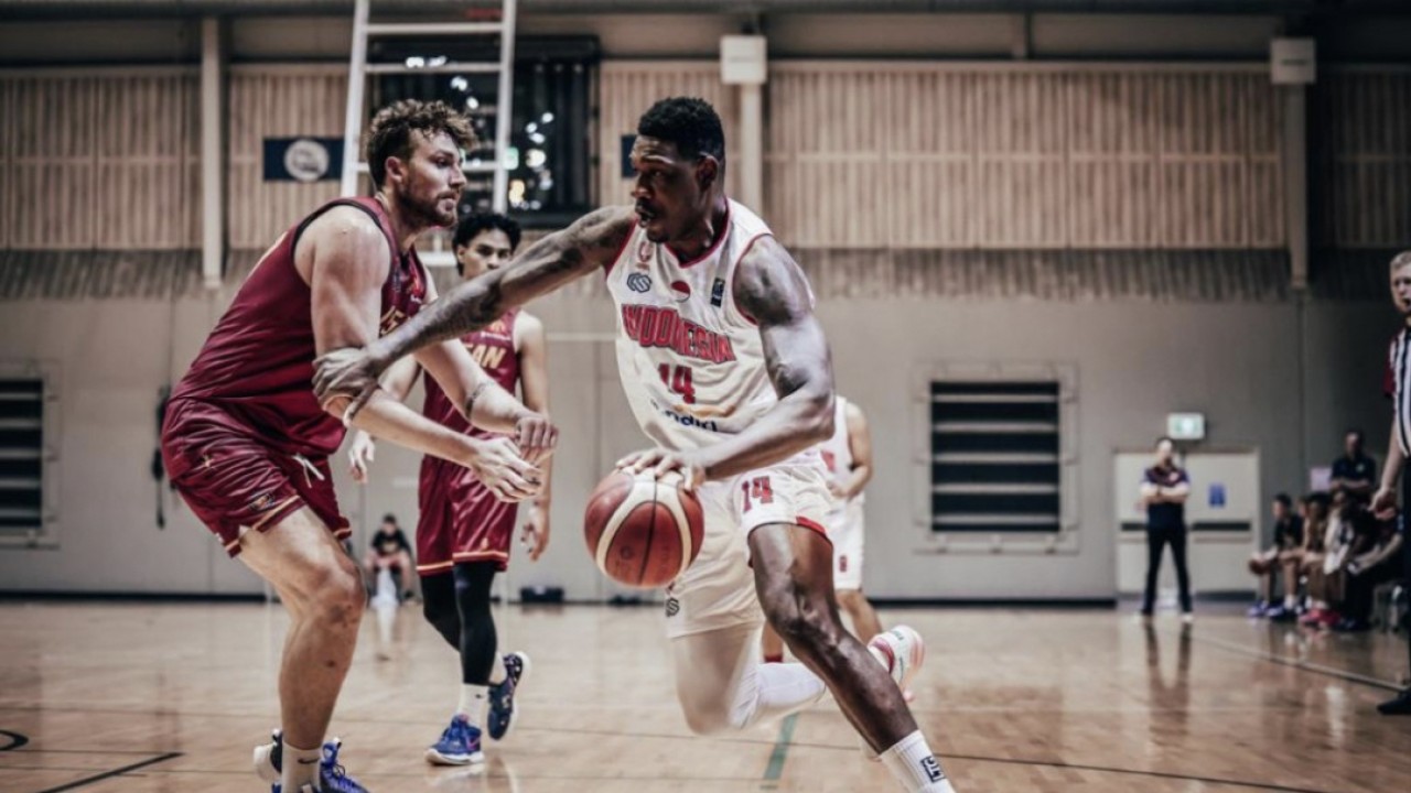 Laga uji coba Timnas Basket Indonesia