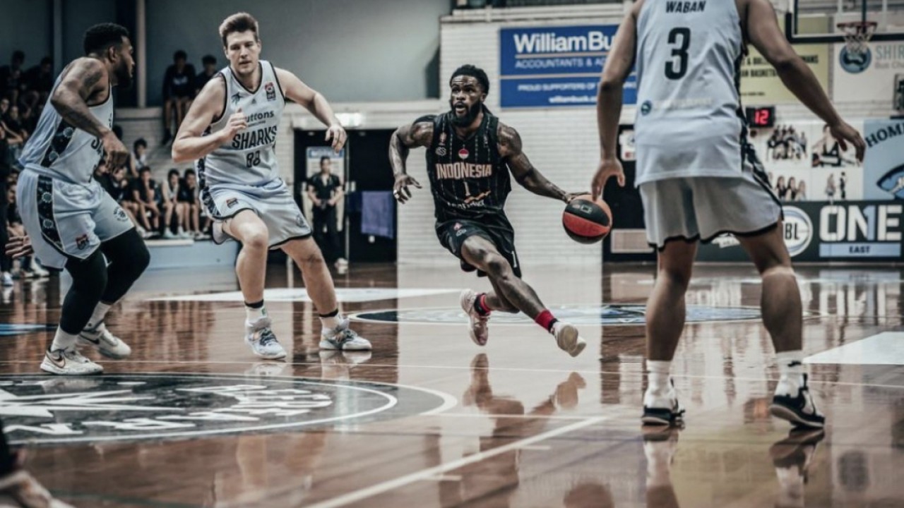 Laga uji coba Timnas Basket Indonesia