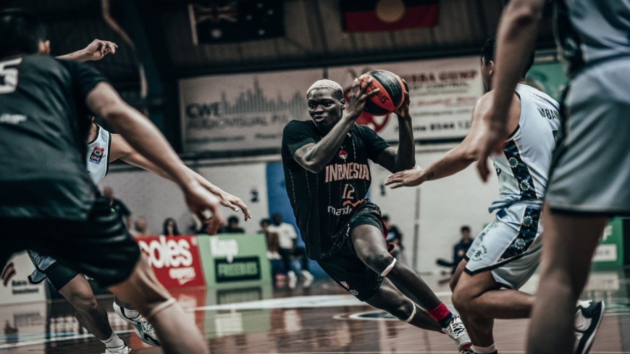 Laga uji coba Timnas Basket Indonesia