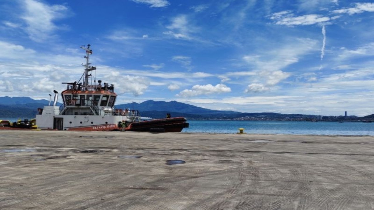 Situasi Dermaga C Pelabuhan Panjang Lampung yang dipersiapkan sebagai rute penyeberangan bagi pemudik sepeda motor. ANTARA/Ruth Intan Sozometa Kanafi.