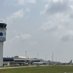 Landasan pancu Hang Nadim Batam dengan kondisi suhu panas yang terjadi di Kota Batam (ANTARA/Jessica)-1681294862