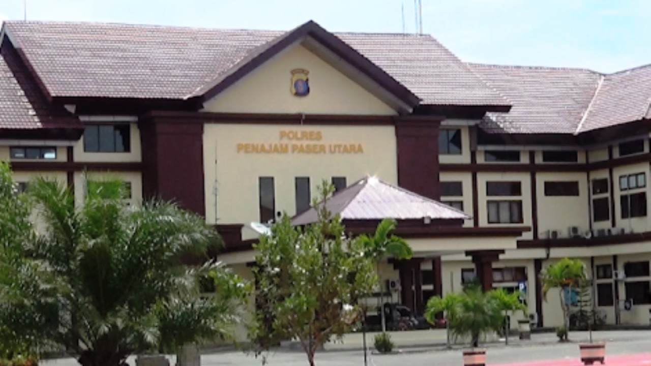 Markas Kepolisian Resor Penajam Paser Utara. (ANTARA/Bagus Purwa)