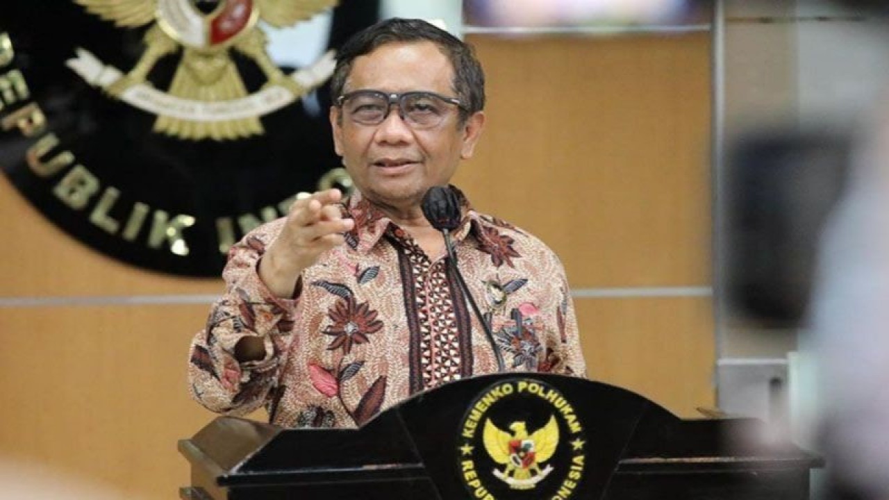 Menkopolhukam Mahfud MD. ANTARA/HO-Kemenkopolhukam