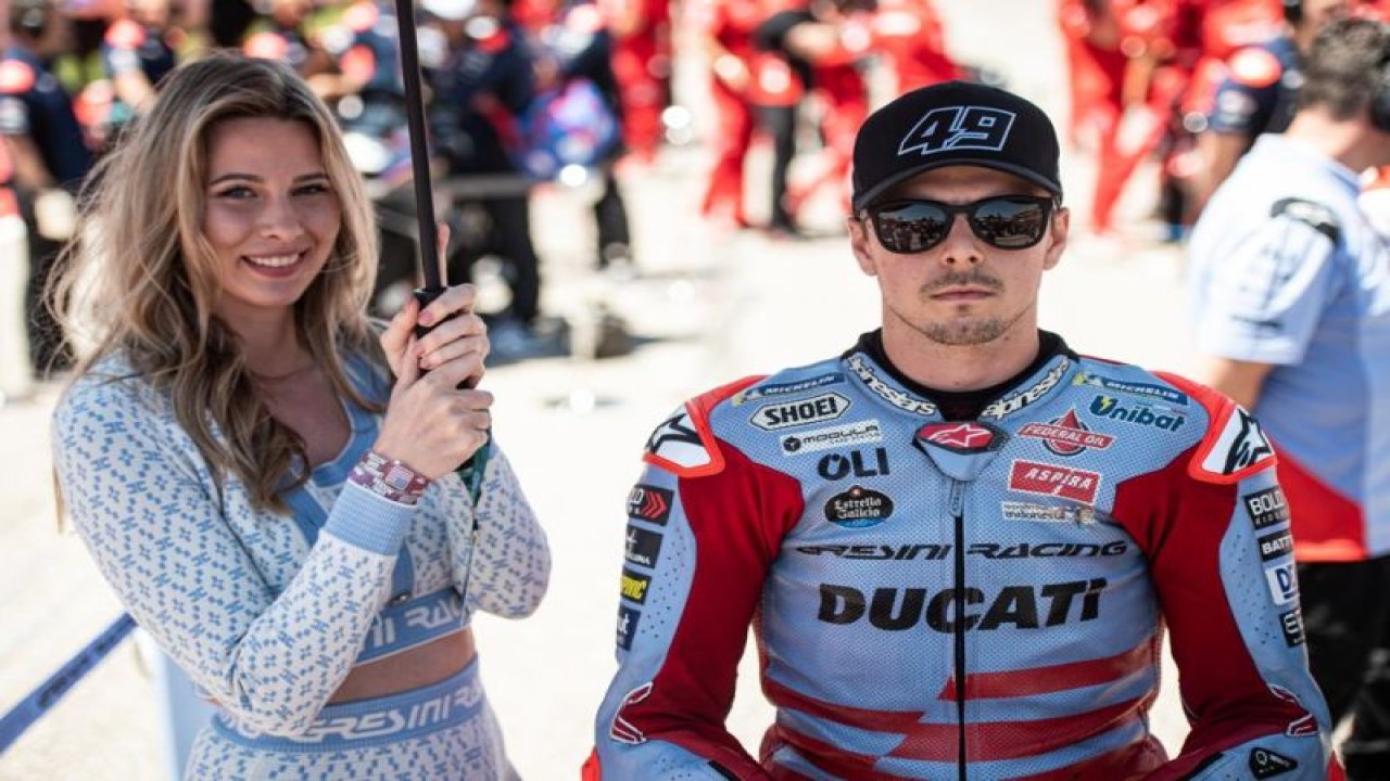 Pebalap Gresini Racing Fabio Di Giannantonio ketika berlaga pada MotoGP Amerika di Circuit of The America (CoTA) di Austin, Minggu (16/4/2023). ANTARA/HO/MotoGP-Gresini Racing