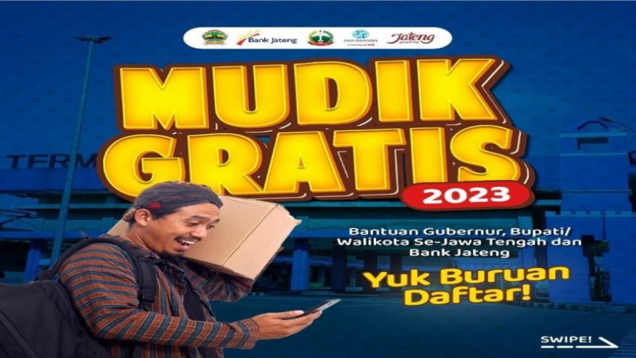 Pemkot Pekalongan membuat poster mudik gratis bagi warga yang berada di perantauan, Selasa (4/4/2023). (ANTARA/HO-Humas Kota Pekalongan)