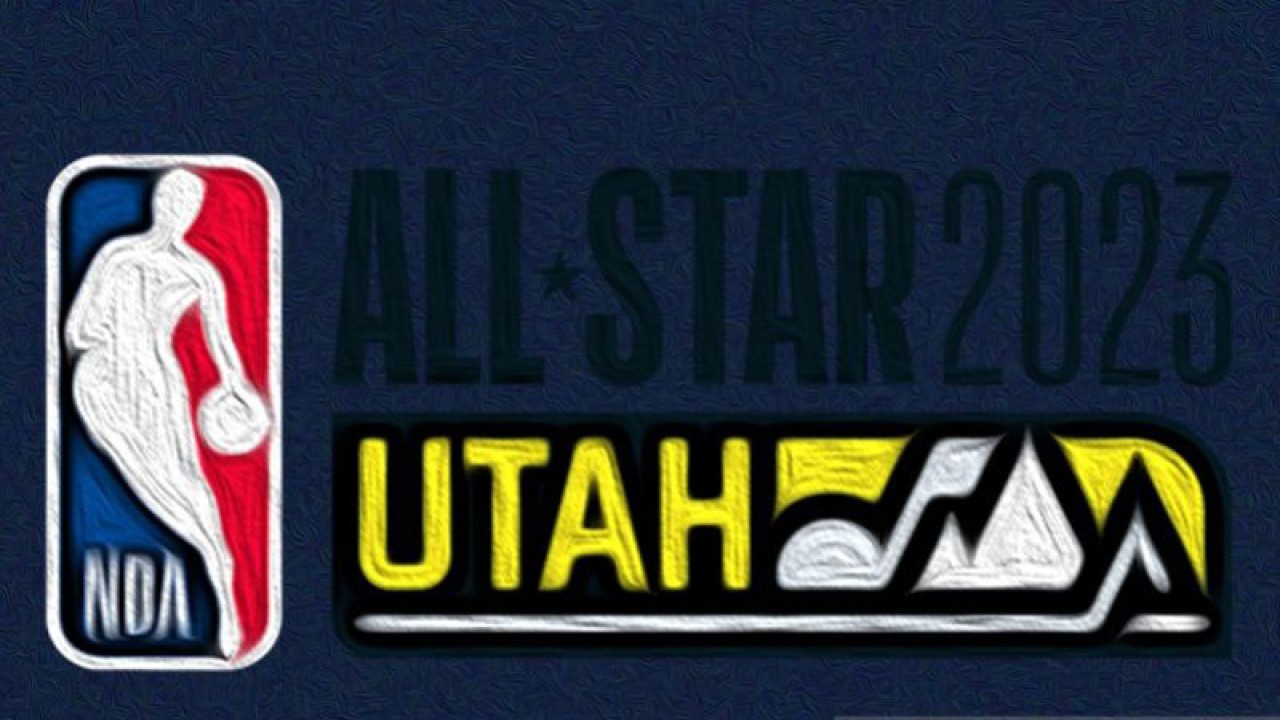 Ilustrasi logo NBA All-Star 2023 yang dijadwalkan berlangsung di markas Utah Jazz di Vivint Arena, Salt Lake City, pada 19 Februari 2023. (ANTARA/Gilang Galiartha)