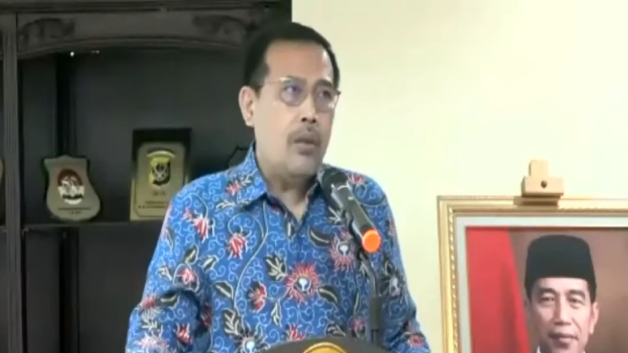 Ketua Ombudsman RI Mokhammad Najih dalam Diskusi Publik tentang "Rancangan Undang-undang Kesehatan", di Jakarta, Selasa (11/4/2023). (ANTARA/ Anita Permata Dewi)