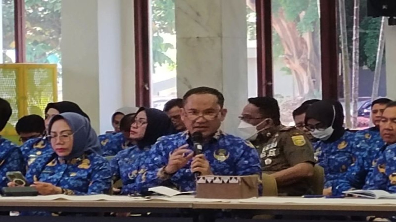 Plt Kadis ESDM Provinsi Lampung Heri Sadli saat memberi pemaparan. ANTARA/Ruth Intan Sozometa Kanafi