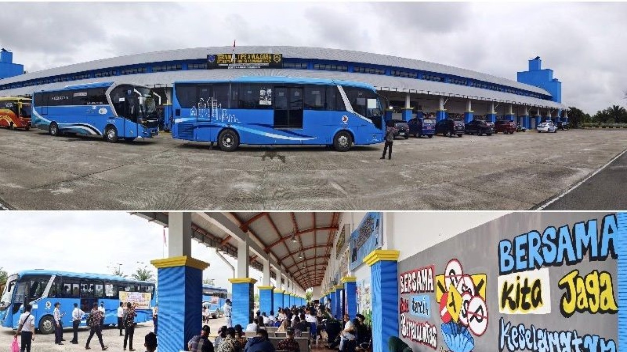 Pelepasan bus penyelenggaraan Mudik Gratis Kalteng Berkah 2023 di Palangka Raya, Rabu, (19/4/2023). ANTARA/Muhammad Arif Hidayat